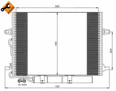 NRF 35517 -  Конденсатор, кондиционер
