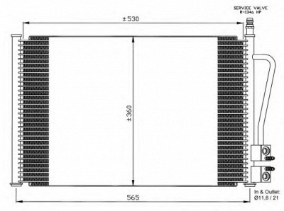 NRF 35524 -  Конденсатор, кондиционер