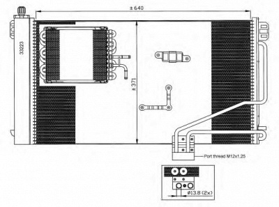 NRF 35536 -  Конденсатор, кондиционер