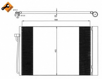 NRF 35537 -  Конденсатор, кондиционер