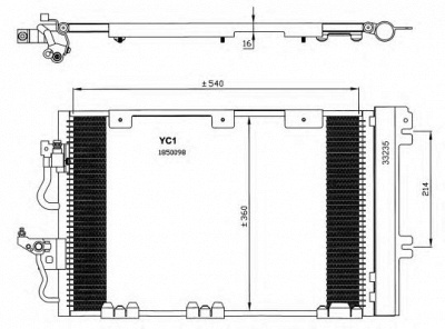 NRF 35556 -  Конденсатор, кондиционер