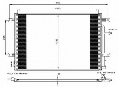 NRF 35560 -  Конденсатор, кондиционер