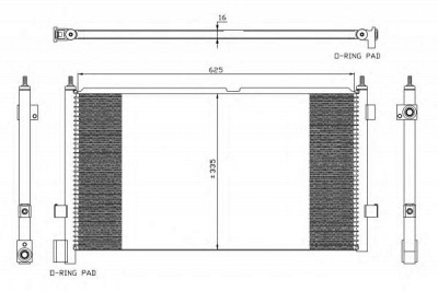NRF 35591 -  Конденсатор, кондиционер