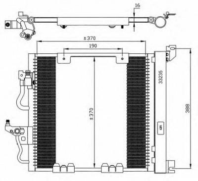 NRF 35598 -  Конденсатор, кондиционер