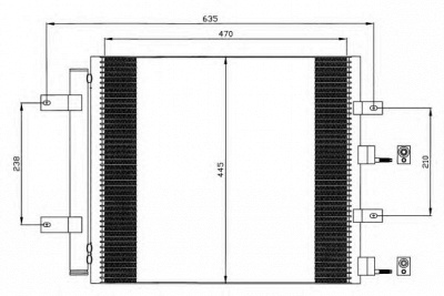 NRF 35604 -  Конденсатор, кондиционер