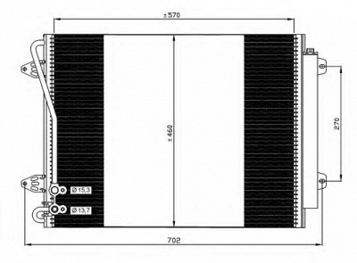 NRF 35613 -  Конденсатор, кондиционер