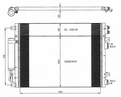 NRF 35626 -  Конденсатор, кондиционер