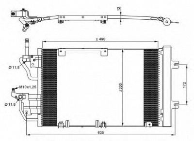 NRF 35633 -  Конденсатор, кондиционер