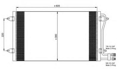NRF 35656 -  Конденсатор, кондиционер