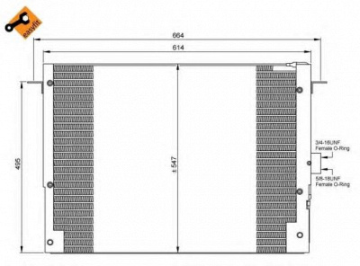NRF 35657 -  Конденсатор, кондиционер