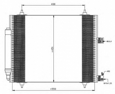 NRF 35669 -  Конденсатор, кондиционер