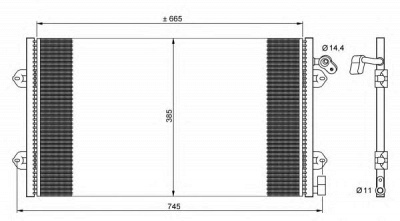 NRF 35713 -  Конденсатор, кондиционер