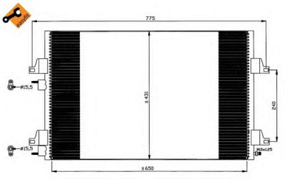NRF 35749 -  Конденсатор, кондиционер