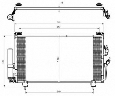 NRF 35755 -  Конденсатор, кондиционер