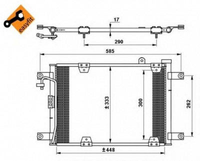 NRF 35768 -  Конденсатор, кондиционер