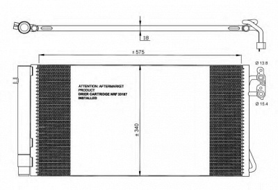 NRF 35773 -  Конденсатор, кондиционер