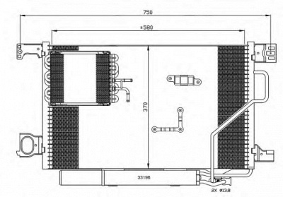 NRF 35774 -  Конденсатор, кондиционер