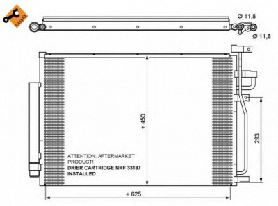 NRF 35775 -  Конденсатор, кондиционер