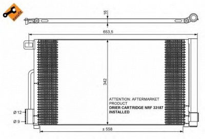 NRF 35777 -  Конденсатор, кондиционер