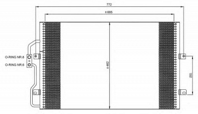 NRF 35802 -  Конденсатор, кондиционер