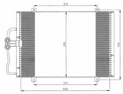 NRF 35833 -  Конденсатор, кондиционер