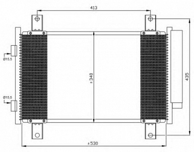 NRF 35840 -  Конденсатор, кондиционер