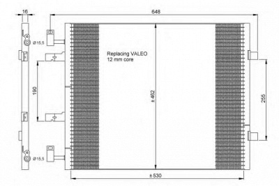 NRF 35845 -  Конденсатор, кондиционер