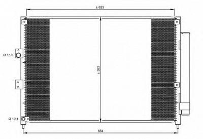 NRF 35865 -  Конденсатор, кондиционер