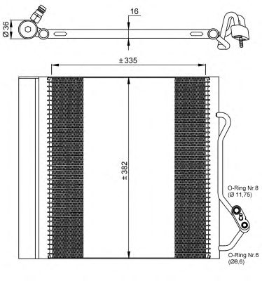 NRF 35874 -  Конденсатор, кондиционер