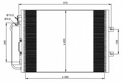 NRF 35879 -  Конденсатор, кондиционер
