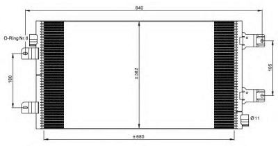 NRF 35880 -  Конденсатор, кондиционер