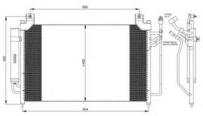 NRF 35881 -  Конденсатор, кондиционер