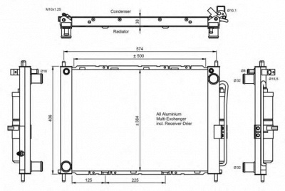 NRF 35886 -  Конденсатор, кондиционер