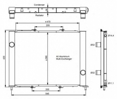 NRF 35887 -  Конденсатор, кондиционер