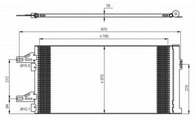 NRF 35895 -  Конденсатор, кондиционер