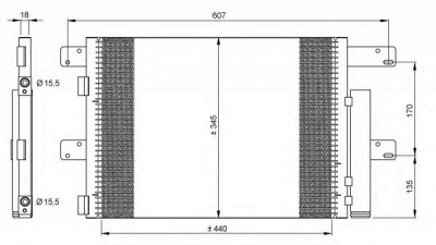 NRF 35896 -  Конденсатор, кондиционер
