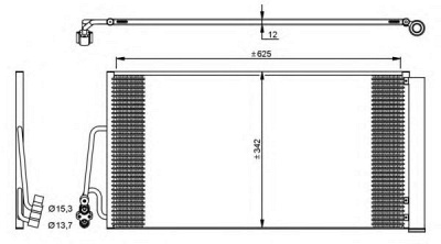 NRF 35898 -  Конденсатор, кондиционер