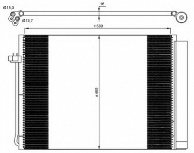 NRF 35906 -  Конденсатор, кондиционер