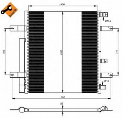 NRF 35925 -  Конденсатор, кондиционер