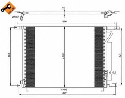 NRF 35931 -  Конденсатор, кондиционер