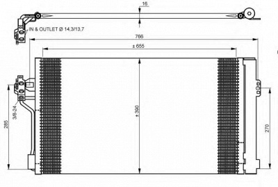 NRF 35934 -  Конденсатор, кондиционер