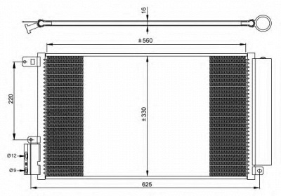 NRF 35939 -  Конденсатор, кондиционер