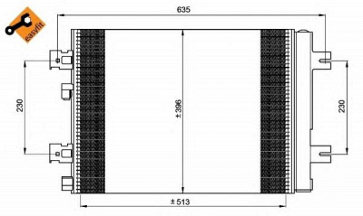 NRF 35947 -  Конденсатор, кондиционер