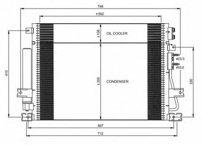 NRF 35966 -  Конденсатор, кондиционер