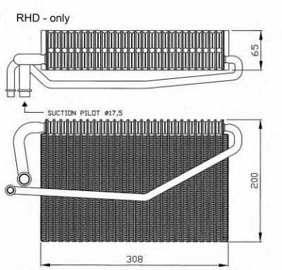 NRF 36118 -  Испаритель, кондиционер