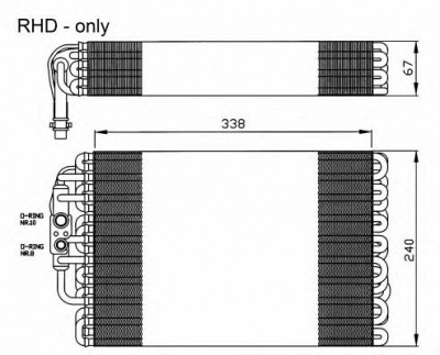 NRF 36119 -  Испаритель, кондиционер