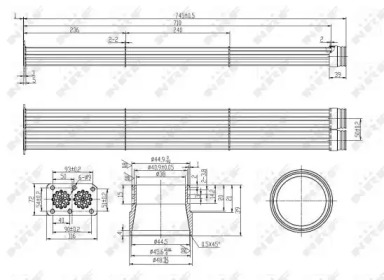 NRF 48102 -  Радиатор, рециркуляция ОГ