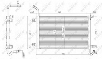 NRF 50145 -  Радиатор, охлаждение двигателя