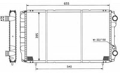 NRF 50403 -  Радиатор, охлаждение двигателя