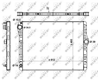 NRF 50479 -  Радиатор, охлаждение двигателя